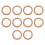 10Pcs 12mm x 17mm 1.5mm Cobre Crush Washer Flat Ring Junta Encaixe 2