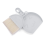 Mini Dustpan and Brush Set, Small Broom Cleaning Set Portable Table Top Set(Grey) 2