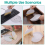 Mini Dustpan and Brush Set, Small Broom Cleaning Set Portable Table Top Set(Grey) 6