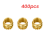 400Pcs M3 Thread Knurled Brass Threaded Heat Set Resistant Insert Embedment Nut,M3X5X4,For 3D Printer Voron 2.4 Etc 4