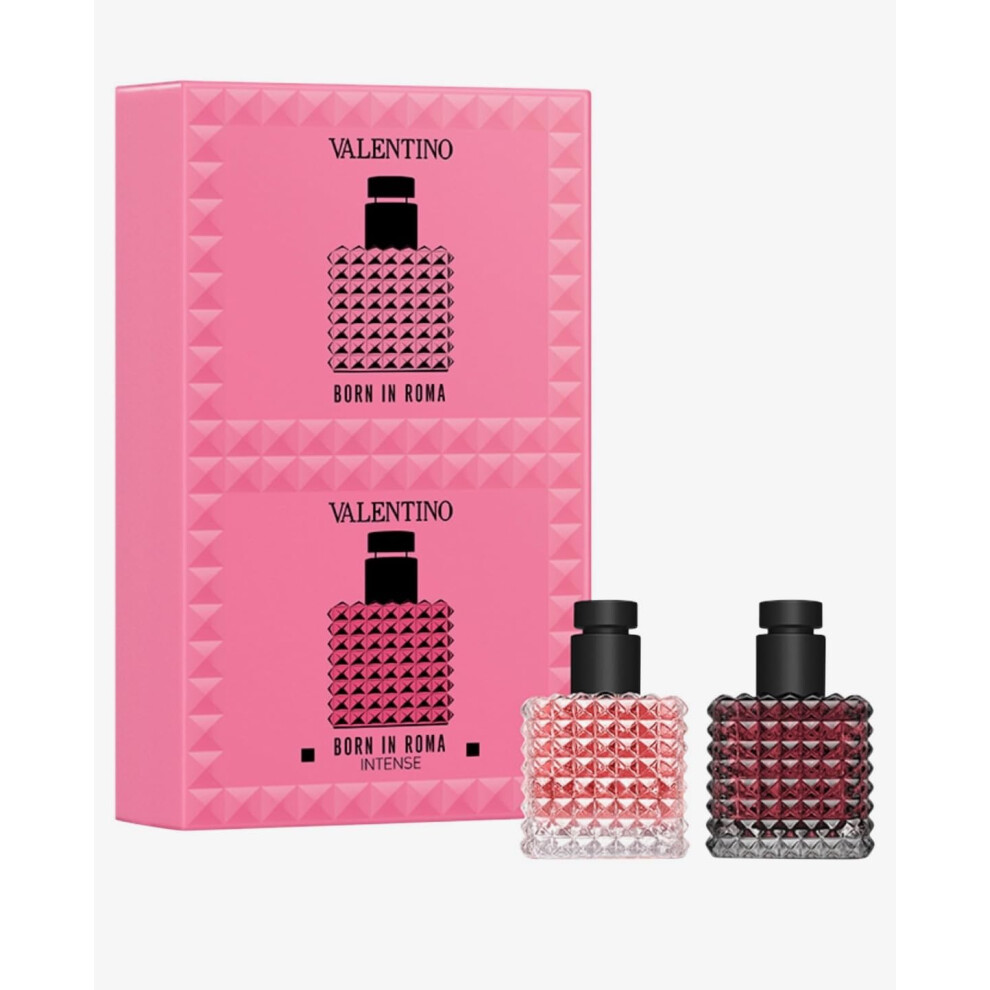 Valentino Mini Donna Born in Roma & Donna Born in Roma Intense Coffret Perfume Duo Holiday Gift Set - 2 X 6ml