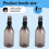 Plastic Bottles for Cleaning Solutions,10OZ Reusable Empty Container with Black Trigger Sprayer, 3Pack 10