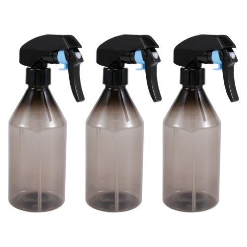Plastic Bottles for Cleaning Solutions,10OZ Reusable Empty Container with Black Trigger Sprayer, 3Pack 1