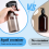Plastic Bottles for Cleaning Solutions,10OZ Reusable Empty Container with Black Trigger Sprayer, 3Pack 9
