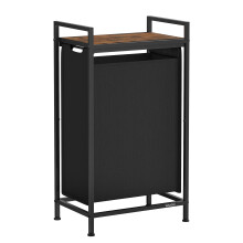 VASAGLE Laundry Basket Laundry Basket with Shelf Laundry Basket Oxford Fabric Laundry Bag Extendable Removable Metal Frame 47 L 42 x 28 x 75 c