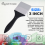 Pincel modelador de silicone, largo, firme, plano, flexível, acrílico e ferramenta de pintura à base de água, 3 polegadas 8