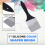 Pincel modelador de silicone, largo, firme, plano, flexível, acrílico e ferramenta de pintura à base de água, 3 polegadas 7