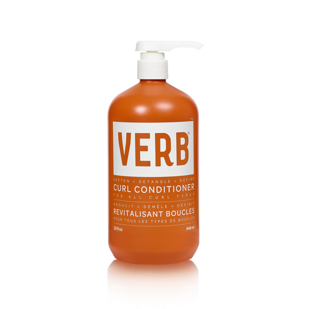 Verb Curl Conditioner-Soften Define & Hydrate -Vegan Curl Defining Frizz Control-Sunflowercurl Complex Jojoba And Castor Oil Hair Care Product To Dee