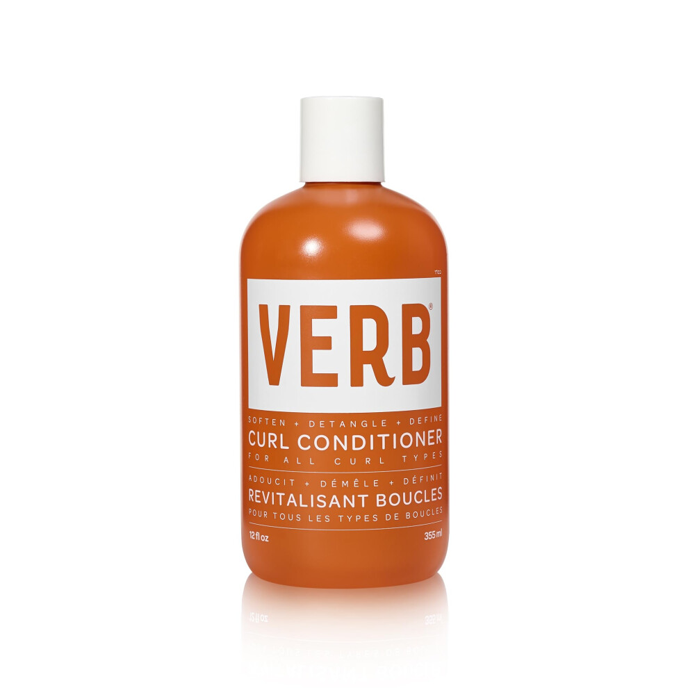 Verb Curl Conditioner - Soften Define & Hydrate -Vegan Curl Defining Frizz Control-Sunflowercurl Complex Jojoba And Castor Oil Hair Care Product To D