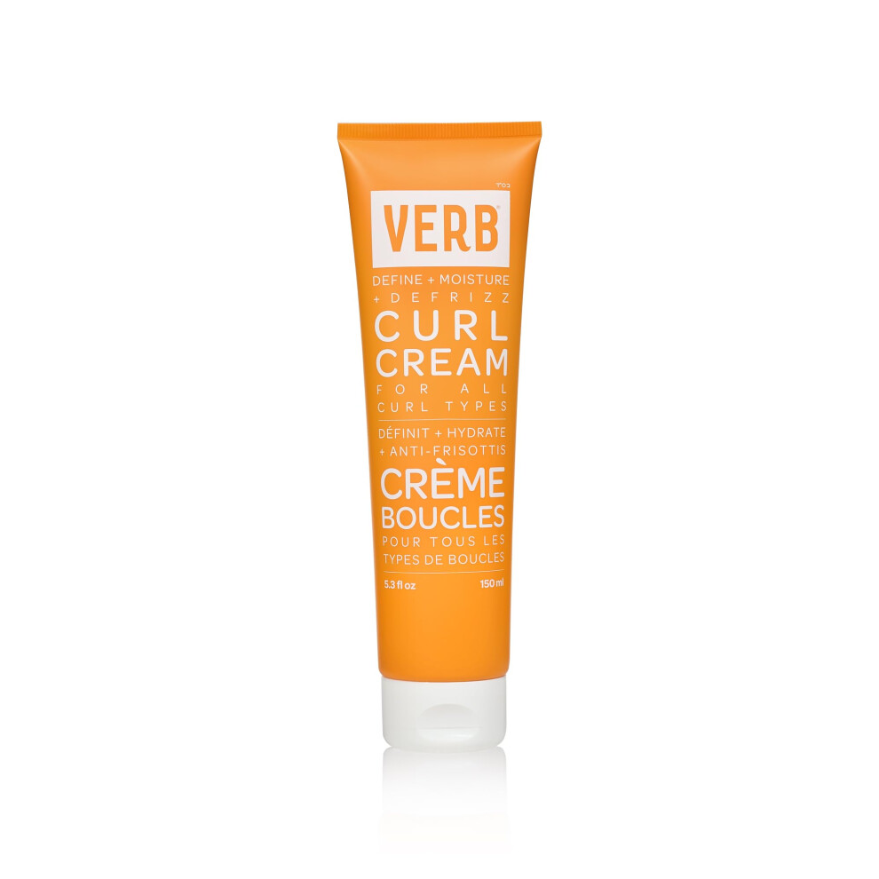 VERB Curl Cream - Vegan Curl Styling Cream - Lightweight Leave In Curl Defining Cream - Anti-Frizz Curl Cream Provides Shape  Softness and Hold - Para