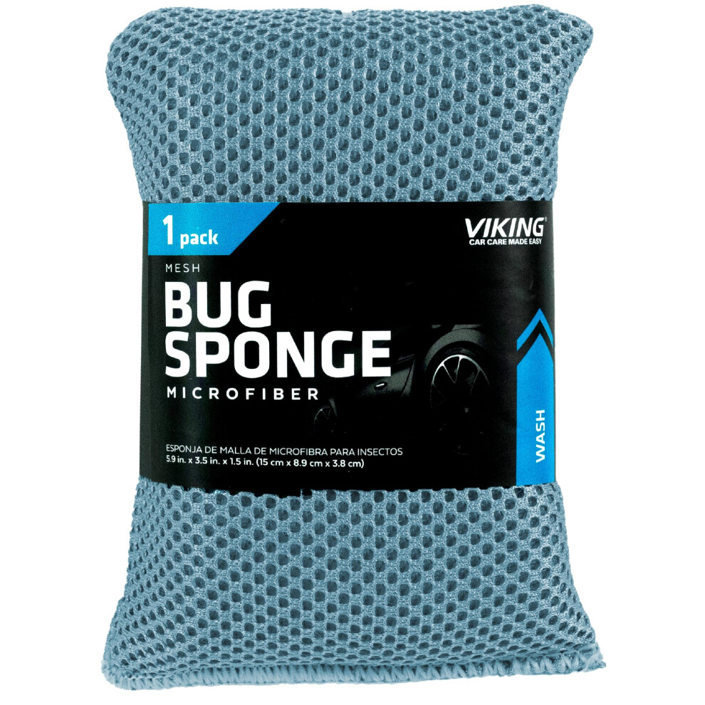 Viking Mesh Bug Sponge Cleaning Car Wash Sponge For Bugs And Tar Colors Vary 4 Inch By 6 Inch 1 Pack 075182084513