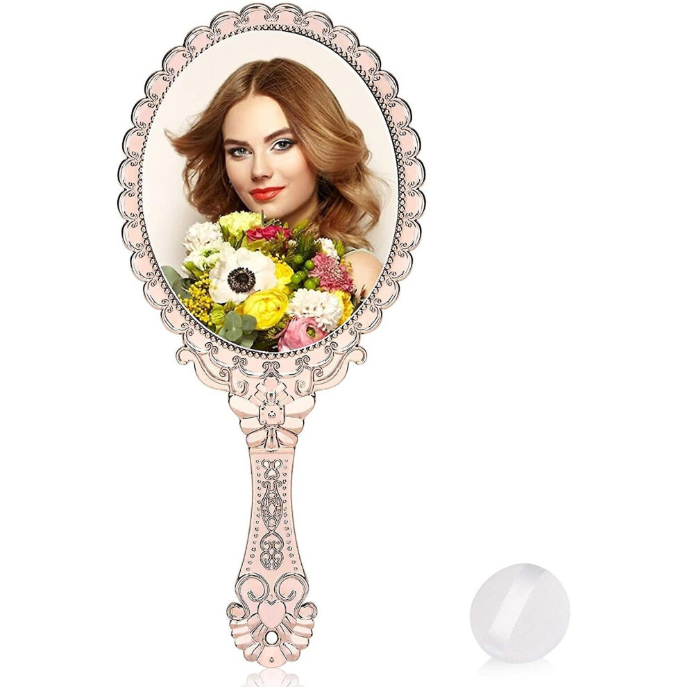 Vintage Handheld Mirror, Yusong Small Hand Held Decorative Mirrors