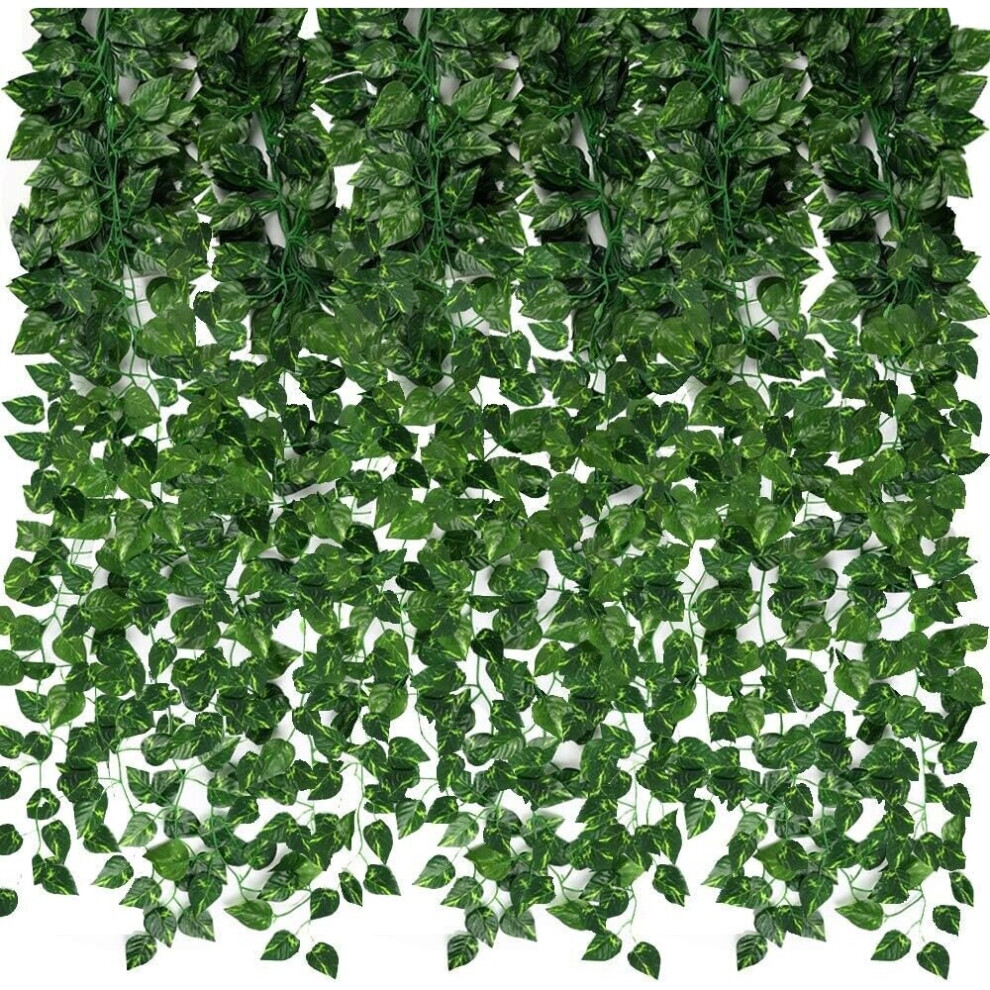 24 Pack 157.4ft Artificial Ivy Garland Fake Greenery Leaves Vines Hanging Plants for Home Wedding Garden Swing Frame Decoration