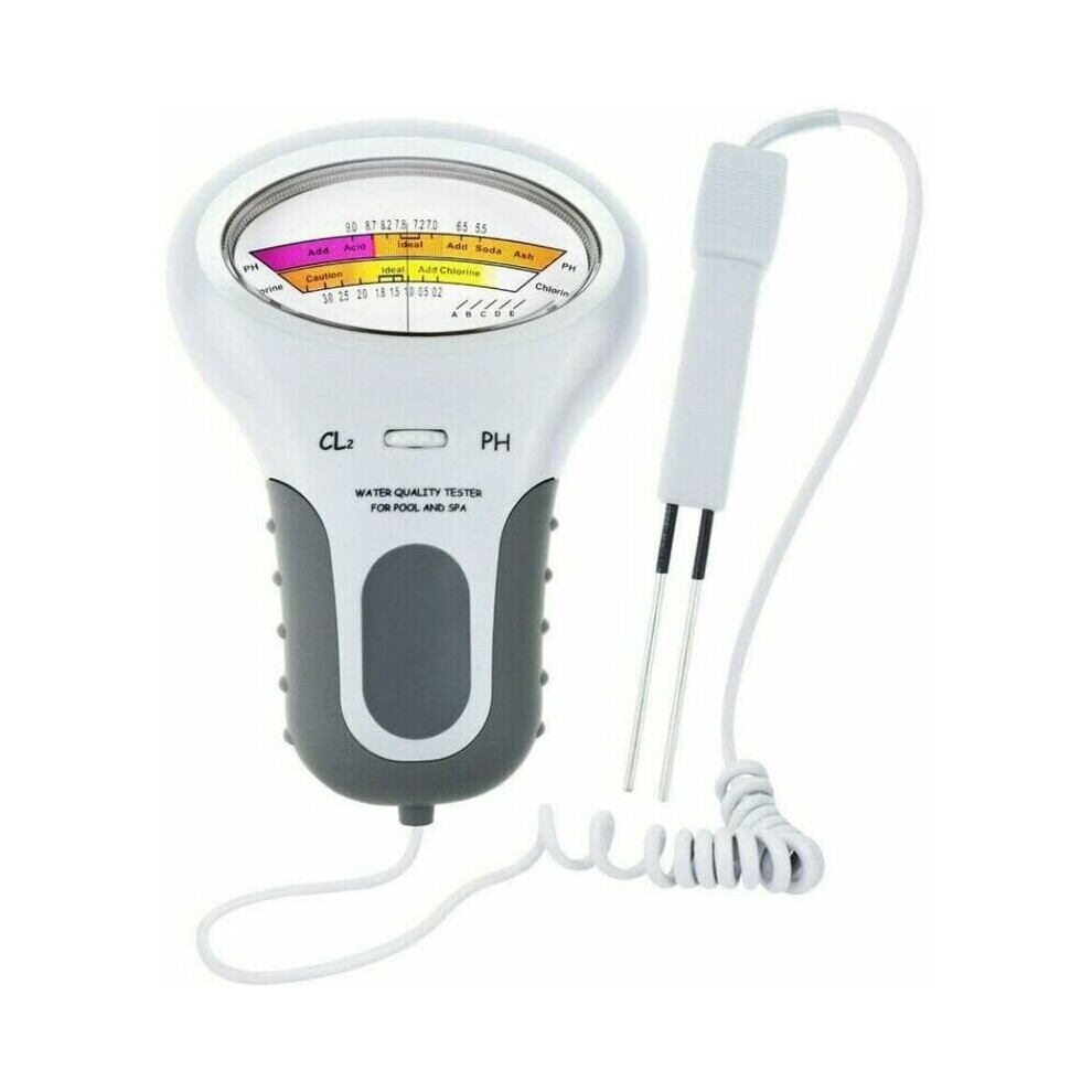 Water Quality Test Digital PH Chlorine Tester Swimming Pool Water Analysis (Without Battery)