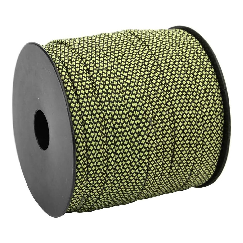 Core Paracord, Green Paracord 50M 4MM Thick 7 Core Paracord Rescue Tying Tent Lanyard Camping Rope for Outdoor Bracelet Weaving(Green)
