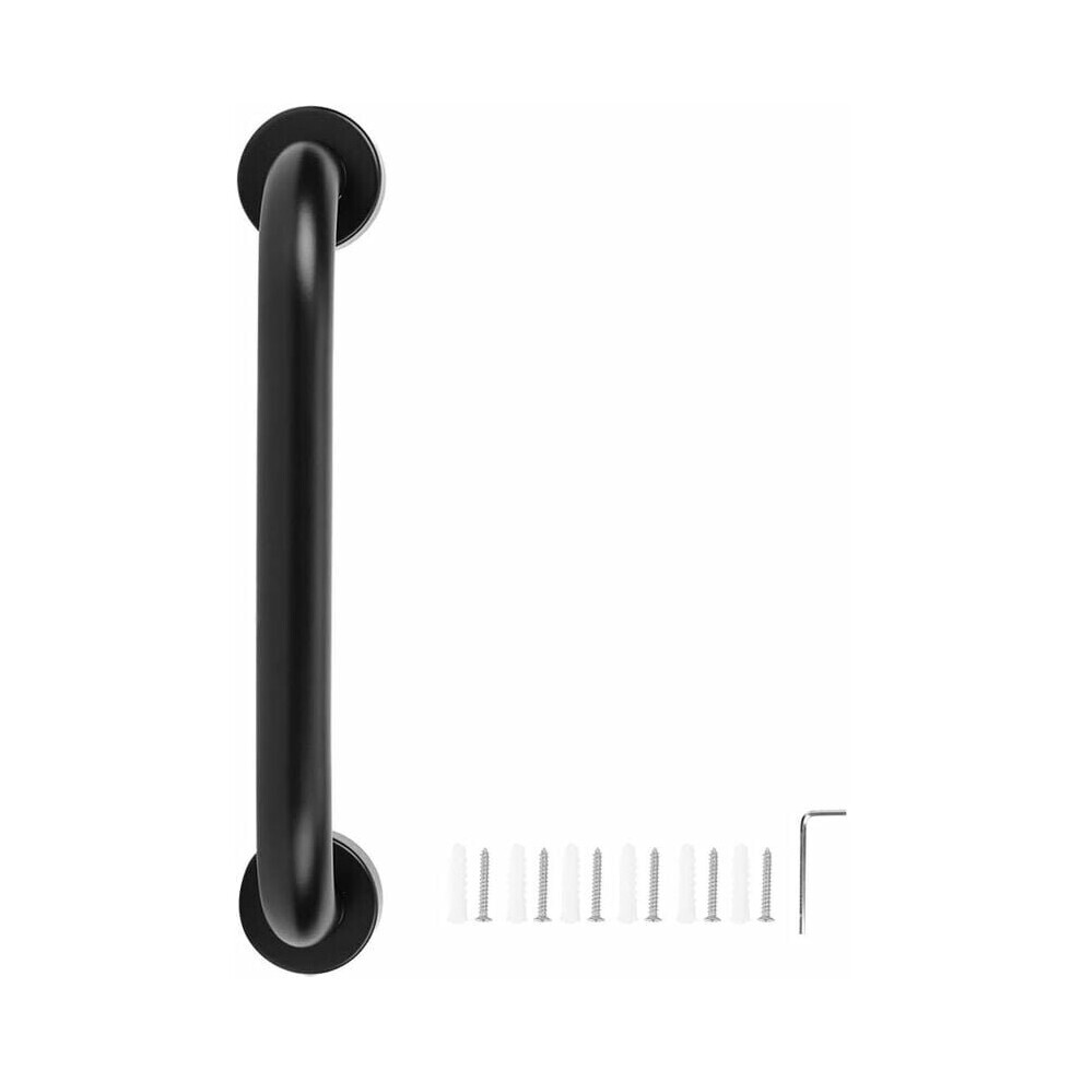 Bathroom Space Black Aluminum Tub Handrail Bathroom Handle Anti-Slip Bar Safety Grab Bar Bathroom Accessory 30cm?T-Audace