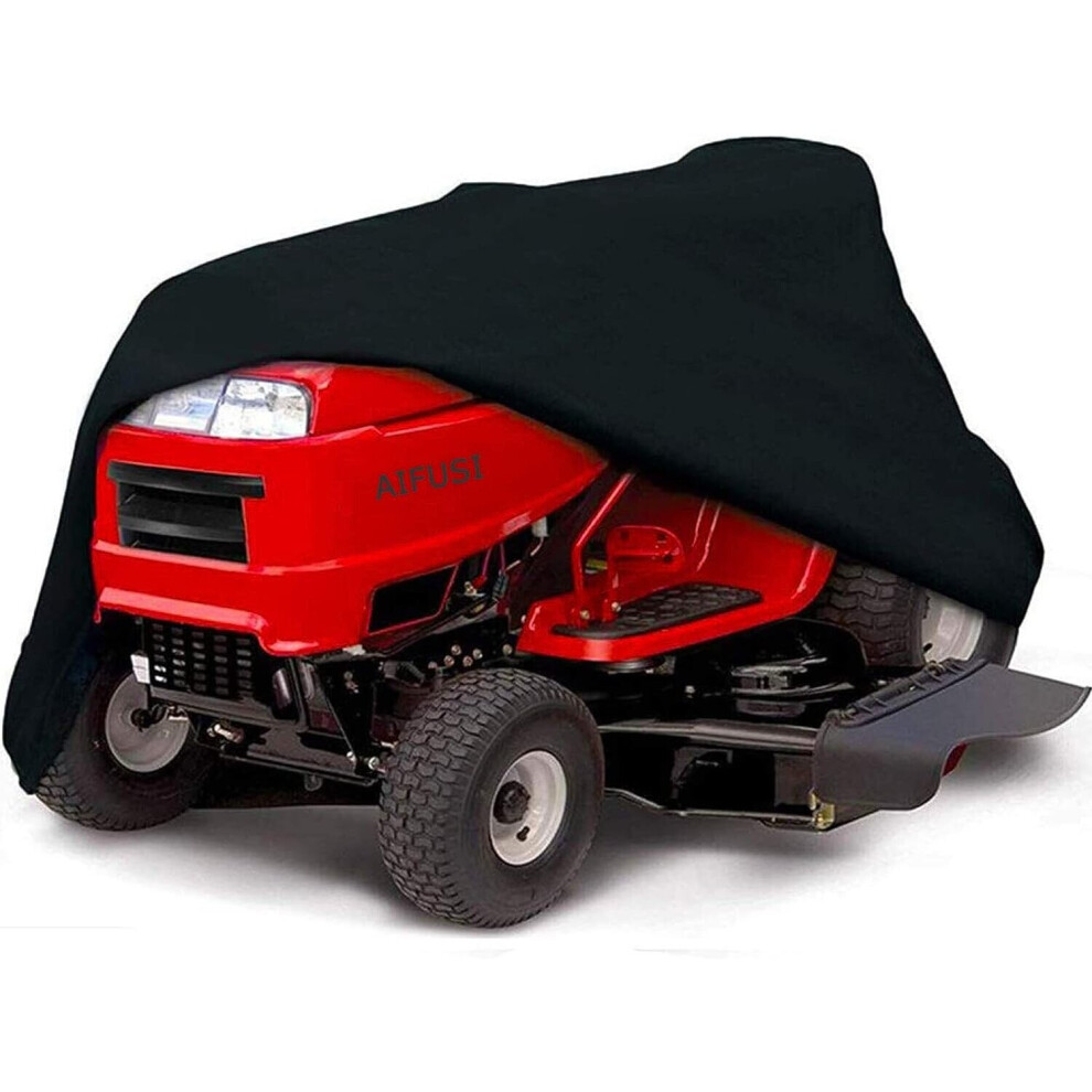 Lawn Mower Cover - Heavy Duty and Waterproof for Decks up to 54'', Large Lawn Tractor Cover Premium Quality UV Resistant Protection, Universal Size