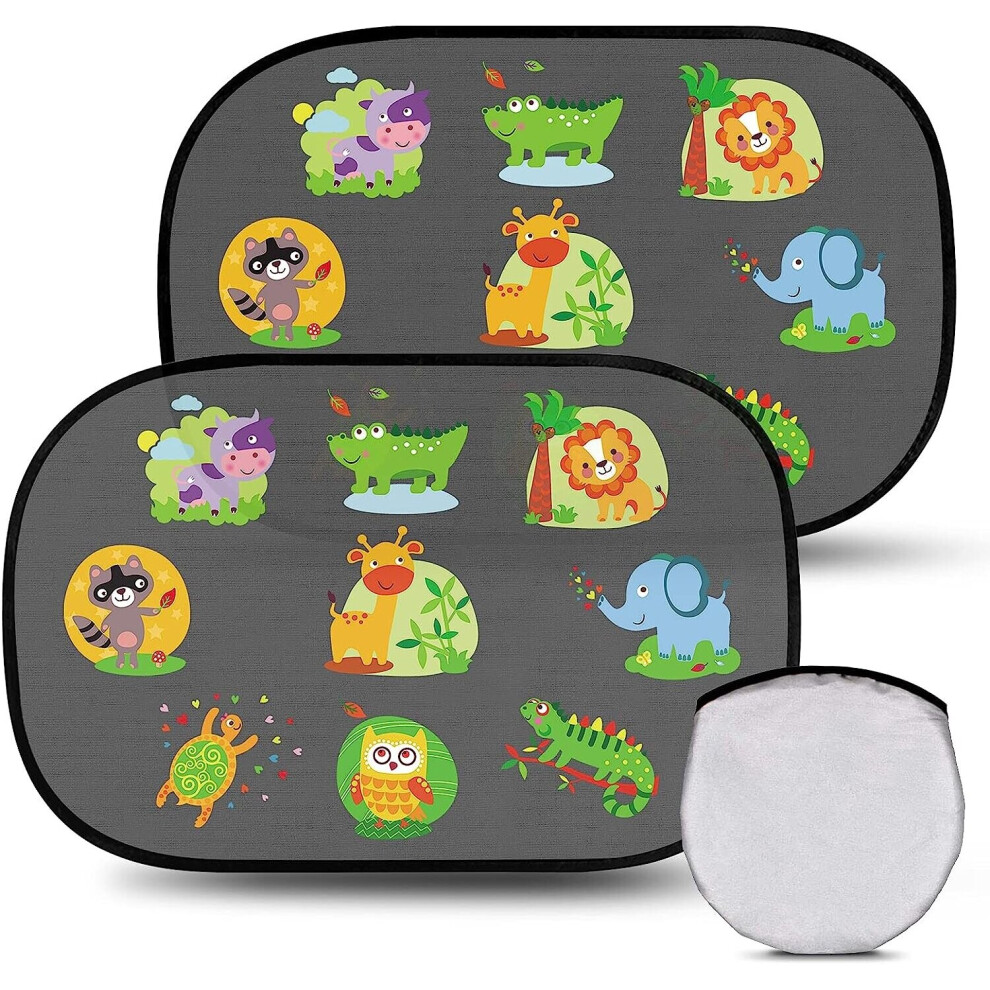 Sun Visor Baby Car Sun Protection, 2 Pieces Car Window Sun Protection -51X31Cm