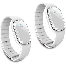 2-pack Ultrasonic Mosquito Repellent Bracelet Watch, Usb Rechargeable