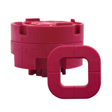 Bouton Poussoir - WE R MEMORY KEEPERS - 661103 - 31 mm - Plastique - Rouge