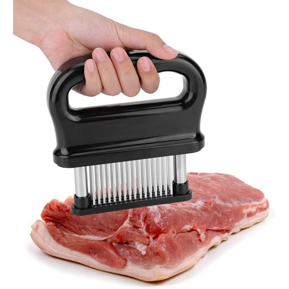 Meat Tenderizer with 48 Stainless Steel Needles, Meat Tenderizer Kitchen Tool for Tenderizing Beef