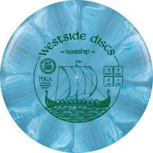 Westside Discs Origio Burst Warship Disc Golf Midrange | Disco Estável com Plastico Base