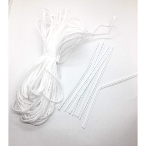 Weststone - Ανθεκτικοί (Wire#23) Πλαστικοί Δέτες - 200 Λευκοί 8" για Ραφή και Δημιουργίες 2