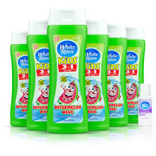 White Rain Kids 3 in 1 Onde di Anguria Confezione da 6 - Shampoo, Balsamo e Doccia - Senza Lacrime