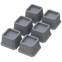 Whynonap Bed Risers 2 tommer Heavy Duty Bed Elevators S?t p? 6 lift op 2000 lbs M?bler Riser til sofa og bordgr?