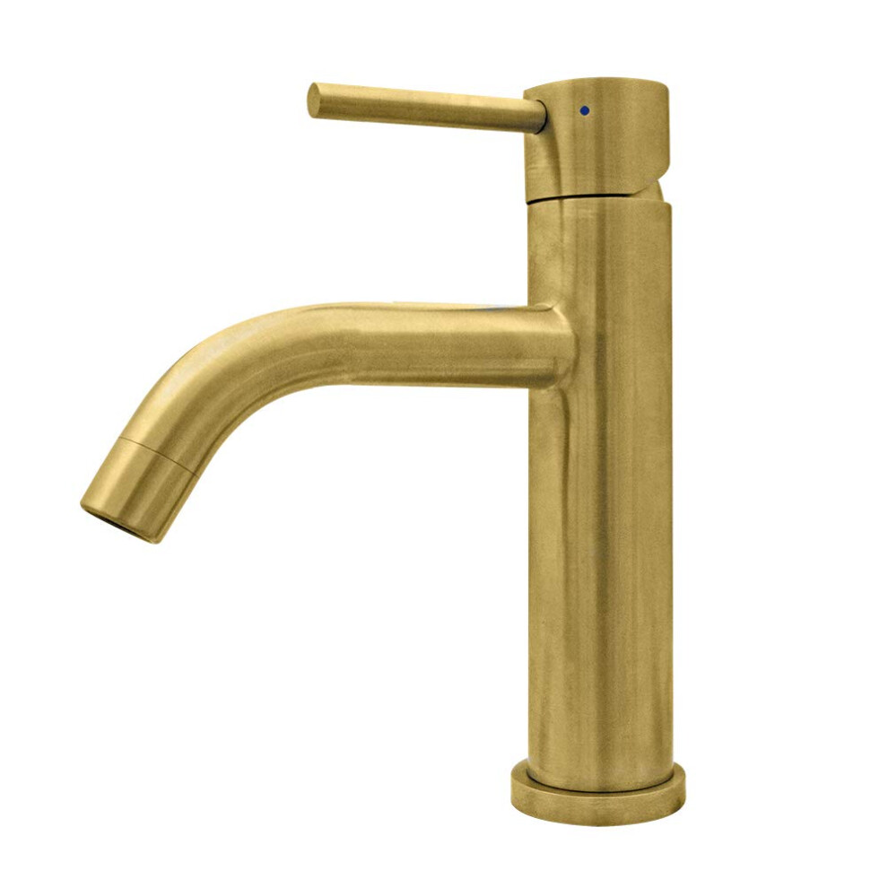 Photos - Tap Whitehaus collection WHS8601-SB-B Waterhaus Bathroom Single Hole Elevated Faucet Brass