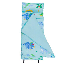 Wildkin Microfiber slaapmat met herbruikbaar kussen voor jongens en meisjes, perfect voor de kinderopvang en kleuterschool. Slaapmat voor peuters, zac
