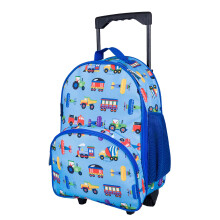 Wildkin Kids Rolling Luggage for Boys and Girls Carry on Luggage Size is Perfect for School and Overnight Travel Measures 16 x 12 x 6 Inches (Trains