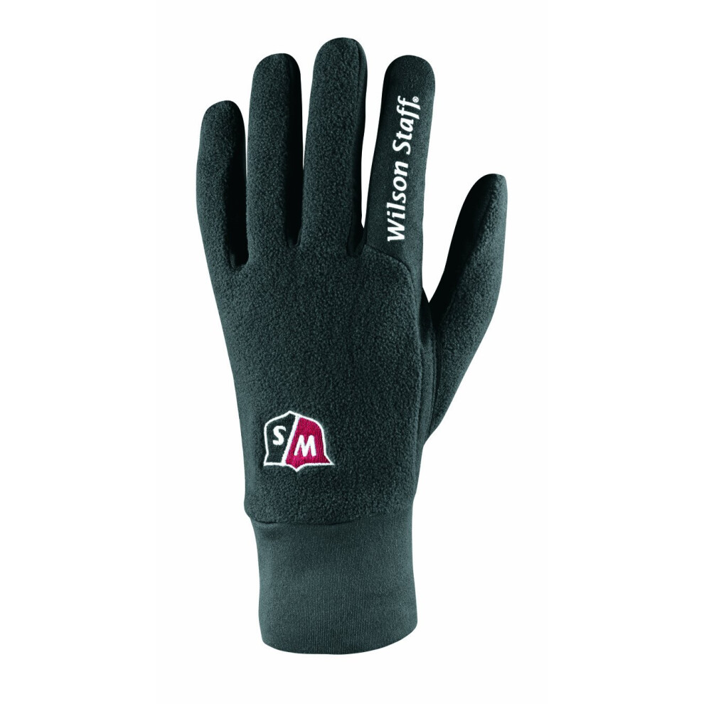 Wilson Staff Mens Rain and Winter Golf Gloves (Small  Black)