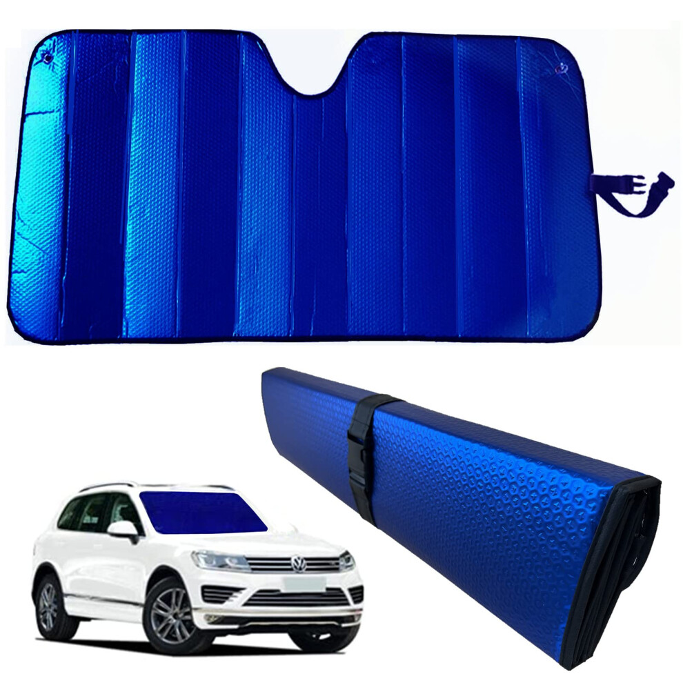 Windshield Sunshade-Thicken 5-Layer Bubble Block Heat And Sun Uv Rays Front Windshield Sun Shade Sun Visor For Car- Keeps Your Vehicle Cool - 58 X 27. 751717685843