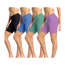 wirarpa Womens cotton Boy Shorts Underwear Long Leggings Under Shorts Anti chafe Bloomers Multicolore58 4 Pack Size XL
