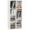 Homcom HOMCOM Bookcase Modern Bookshelf Cabinet for Home Office White 8