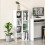 Homcom HOMCOM Bookcase Modern Bookshelf Cabinet for Home Office White 1