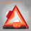 WORKKOOL 3 Pack Foldable Warning Reflective Triangles with Carrying Case Heavy Base Roadside Triangles for Vehicles Breakdown Safty Reflector DOT A 2