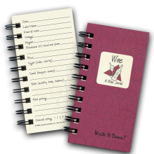 rja le sorozat a Journals Unlimited Irnytott folyirat Bor A Wine Journal Mini-Size 3 x 5.5 Cranberry Hard Cover Made in USA