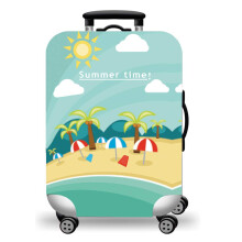 WUJIAONIAO Resväskaöverdrag Baggage Skydd 18-32 Tum (Strand, L för 25-28 tum resväska)