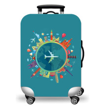 WUJIAONIAO Travel Bagage Cover Bagage Kuffert Cover Protector Skin 18-32 tommer (A15 Go Travel M (til 22-24 tommer bagage))
