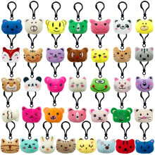 XIPEGPA 36 STUKS Mini Pluche Dieren Speelgoed Kleine Knuffelsleutelhangers voor Goodie Bags Feestartikelen Klaslokaal Prijzen en Paasmandvullers