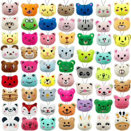 XIPEGPA 60 PCS Mini Brinquedos de Pelúcia de Animais