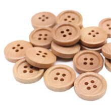YaHoGa 30pcs 23mm Wood Buttons Natural Wooden Buttons for Sewing Sweater Crafts Bulk