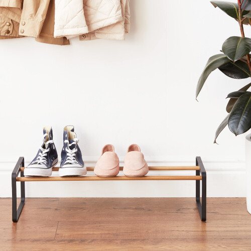 Yamazaki Home Stackable Steel | Shoe Rack  One Size  Black 1