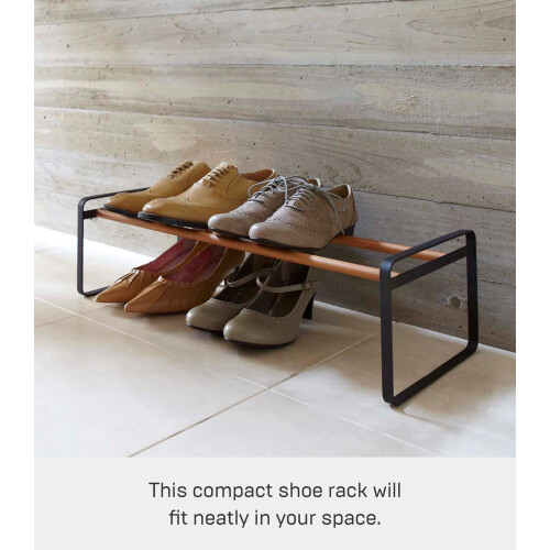 Yamazaki Home Stackable Steel | Shoe Rack  One Size  Black 2