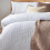 Yard Chunky Cotton Waffle Duvet Set (King) (White) 2