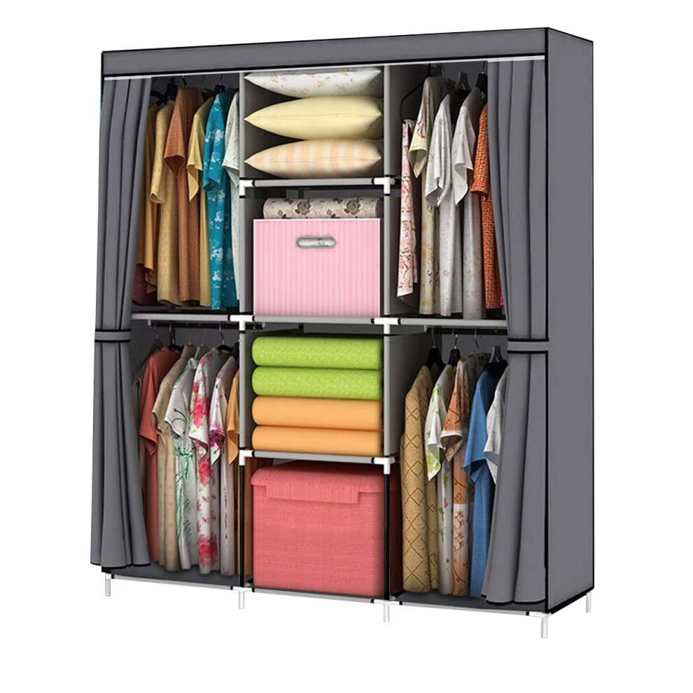 YOUUD Wardrobe Storage Closet Clothes Portable Wardrobe Storage Closet Portable Closet Organizer Portable Closets Wardrobe Closet Organizer Shelf