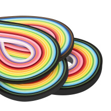 Sada papierov   ch pr      kov na quilling YURROAD, 36 farieb, 720 pr      kov, dl   ka 54 cm,       rka 3 mm, 5 mm, 7 mm, 10 mm (4 balenia)