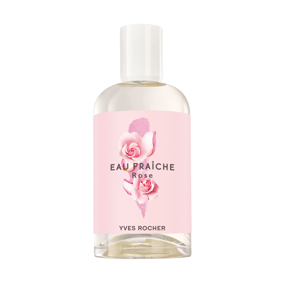 Yves Rocher Eau Fraiche Collection Rose Edt Spray For Women Fragrance Fresh Scent Delicately 100 Ml./3.3 Fl.oz.